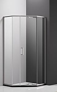 Cabina de dus VLM GR03 90x90x200 BRUSHED MATTE NICKLED