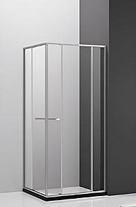 Cabina de dus VLM GRSF 80x110x200 BRUSHED MATTE NICKLED