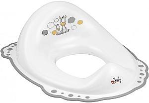 Сolac wc copii Maltex Zebra White/Grey 2 componente