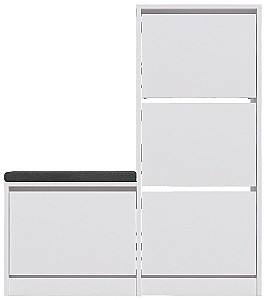 Обувница Trendy Oslo Белый