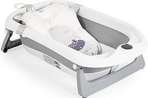 Cada pentru bebelusi Moni Balena Grey