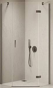 Cabina de dus New Trendy Nesta Gunmetal pentagonal R 90x90x200 Hinged K-4788