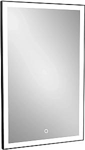 Oglindă Dubiel Vitrum LOGAN Black 75×120 touch switch