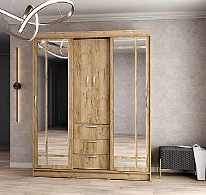 Dulap-cupe ML Mobila Diplomat 1700 Stejar Kraft Gri