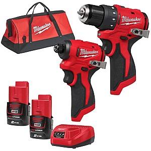 Set de scule electrice Milwaukee M12 BLPP2D-202B (4933500320)