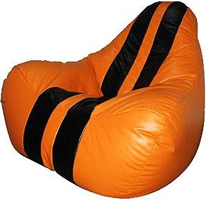 Кресло мешок Relaxtime HiPoly Baby Sport Orange&Black
