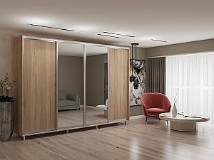 Шкаф-купе My-Style 3.1 x H2.4 м ДСП + Зеркало Дуб Сонома