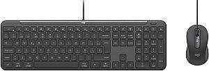 Set tastatura + Mouse Logitech Slim Wired Combo MK620 Graphite