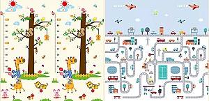 Коврик для детей 4Play Жираф/Дорога 35792