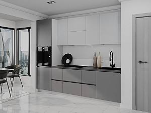 Кухонный гарнитур Bayro Monti Cucine 2.6 м Light Grey / Stone Grey