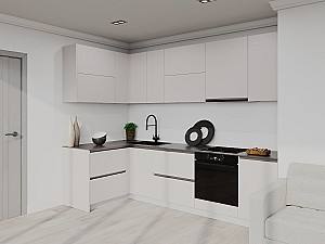 Set mobila bucatarie Bayro Monti Cucine 2.8x1.4 m Cashmere