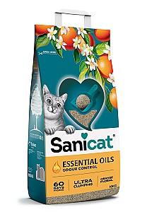 Asternut pentru litiere Sanicat Essential Oils Orange Floral 10 kg
