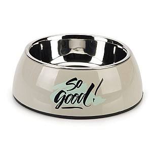 Bol de hrana pentru caini Beeztees SO GOOD Grey (650733)