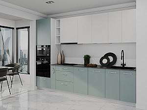 Кухонный гарнитур Bayro Spring 3 м Light Cream / Relax Green