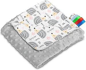 Plapuma Caretero Light Minky Hedgehogs Grey