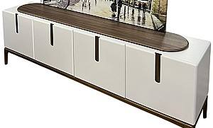 Тумба под телевизор Pereflex Malibu Белый/Коричневый