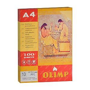 Самоклеящиеся этикетки А4 Olimp 100 листов, 10 штук на лист, 105x59.4 мм, SP105594