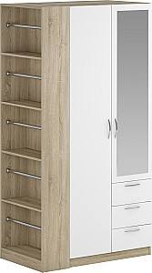 Прихожая Yasen Смарт-Шкаф Дуб Сонома / Белый