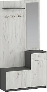 Прихожая Yasen Бристоль 2 Дуб Крафт Белый / Графит Серый