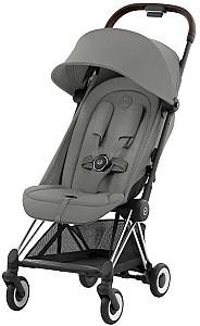 Carucior de plimbare Cybex Coya Chrome Dark Brown Mirage Grey Dark Grey