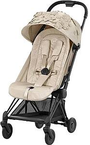 Carucior de plimbare Cybex Coya Matt Black Simply Flowers Beige
