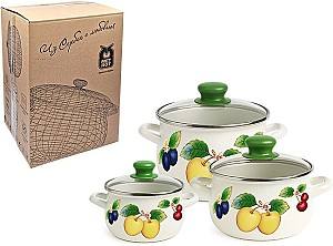 Набор посуды Metalac Фрукты 3шт