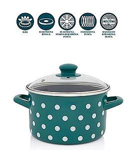 Кастрюля Metalac Green Dots 4 л