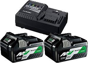 Incarcator pentru scule electrice Hitachi-HiKOKI Incarcator UC18YSL3 + 2 Acumulatoare BSL36B18 (UC18YSL3WEZ)