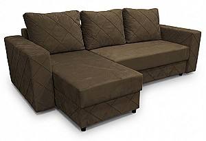 Canapea coltar Aurus Cristal 255x150 cm (tick-tac) Maro