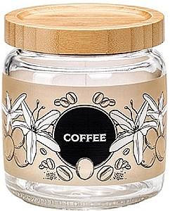 Recipiente pentru condimente Bormioli Rocco Giara Bamboo "Coffe"