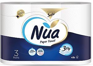 Бумажное полотенце NUA 3рулона 3слоя 10м/500979/501475