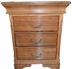 Прикроватная тумбочка Viitorul Serenada 3 Ящика Дуб Светлый