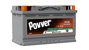 Acumulator auto POVVER 80Ah AGM (Mutlu) S3