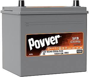Acumulator auto POVVER 60Ah Jap+stinga (Mutlu) S2 550A