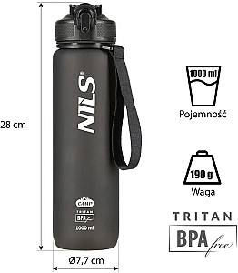 Sticla pentru apa Nils Camp NCD68 BLACK TRITAN
