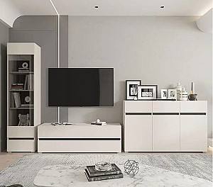 Стенка Yasen Лондон 3.5 м Кашемир (Бежевый) / Антрацит