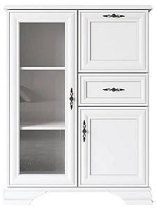 Dulap cu vitrina Yasen Kentuki REG1W1D1S1B (N) Alb Alpin