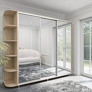 Шкаф-купе Arta Mobilei Armadio J2520 Дуб Феррара + Угловая Полка