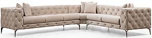Угловой диван Trendy Como Правый Экрю (Бежевый)