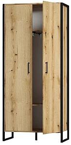 Шкаф ML Mobila Лофт ОП 654 (860) Черный / Дуб Эвок