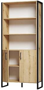 Шкаф ML Mobila Лофт ОП 653 (860) Черный / Дуб Эвок