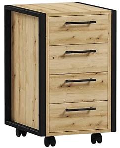 Comoda ML Mobila Loft OP 451 (450) Negru / Stejar Ewok