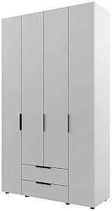 Шкаф ML Mobila Лира 140 4Д (2 ящика) Светло Серый