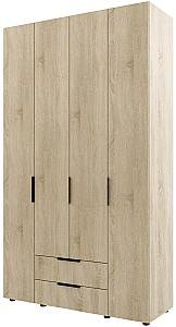 Шкаф ML Mobila Лира 140 4Д (2 ящика) Дуб Сонома