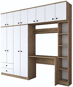 Детская стенка Trendy BA122 2697 Орех (Коричневый)/Белый