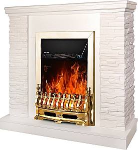 Камин электрический ArtFlame Rock Ivory & Galileo Gold