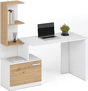 Письменный стол Halmar Miso Белый / Дуб Артизан