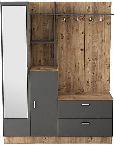 Прихожая Trendy DD5-AA Атлантическая сосна (Коричневый)/Антрацит (Серый)