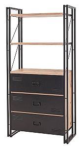 Стеллаж Trendy Cosmo Cortex Атлантическая сосна (Коричневый)/Черный