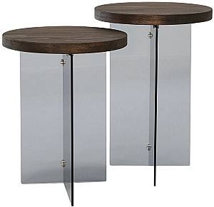 Masuta de cafea, reviste Trendy Serenity 2 Nuc (Maro)/Gri inchis